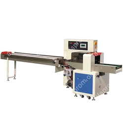 Горизонтальная упаковочная машина DXDZ-450XD NEW (лент. 200, рег. форм., S 400mm, L 130-450, H 80) (Выставочный образец)